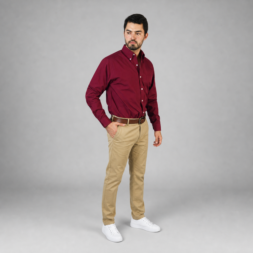 Camisa Venecia Tinto A0035
