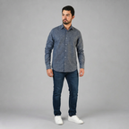 Camisa Lino Cozumel Marino A0175