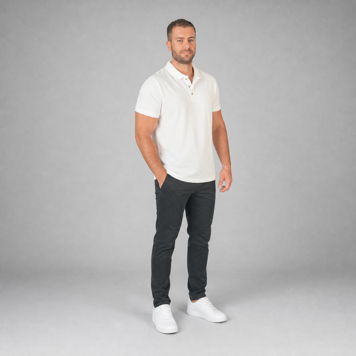 Polo Basic Blanco A1660