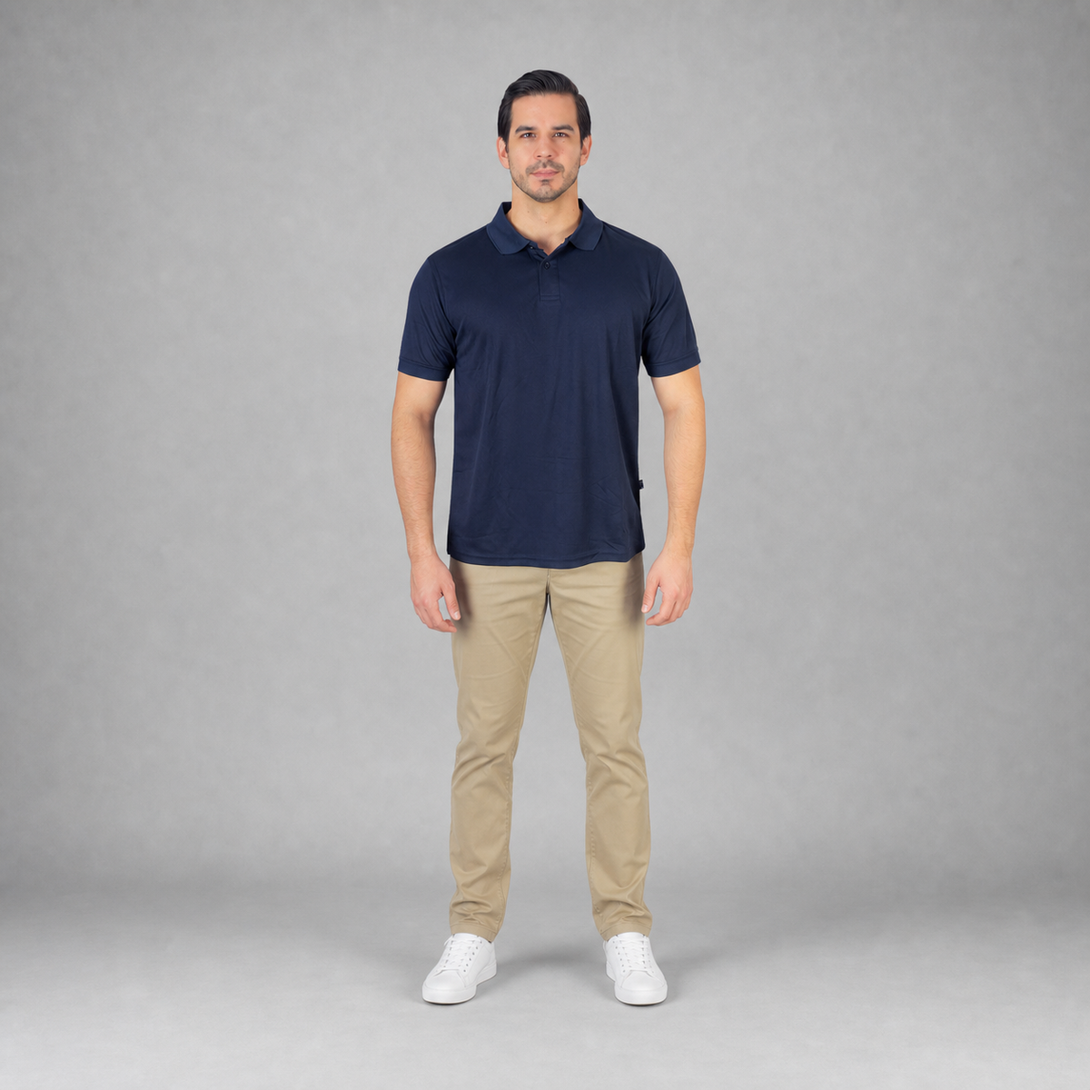Polo Playera Polo Caballero Dry Fit Marino A1770