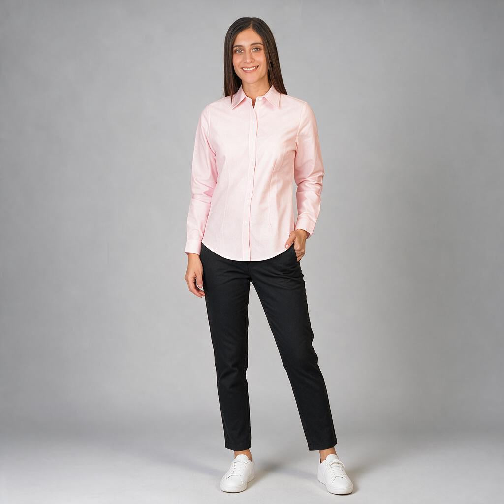 Blusa Oxford Italiano Rosa B0075