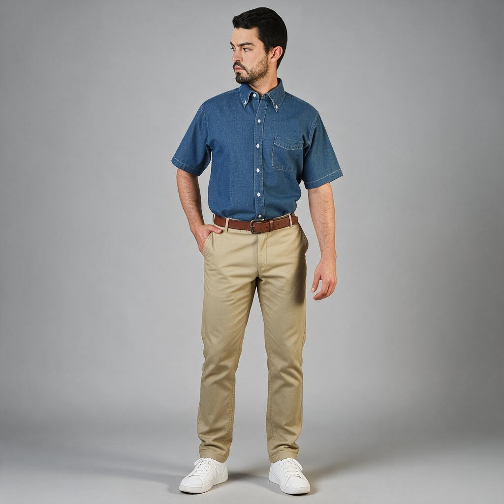 Camisa Mezclilla Doble Stone A0080