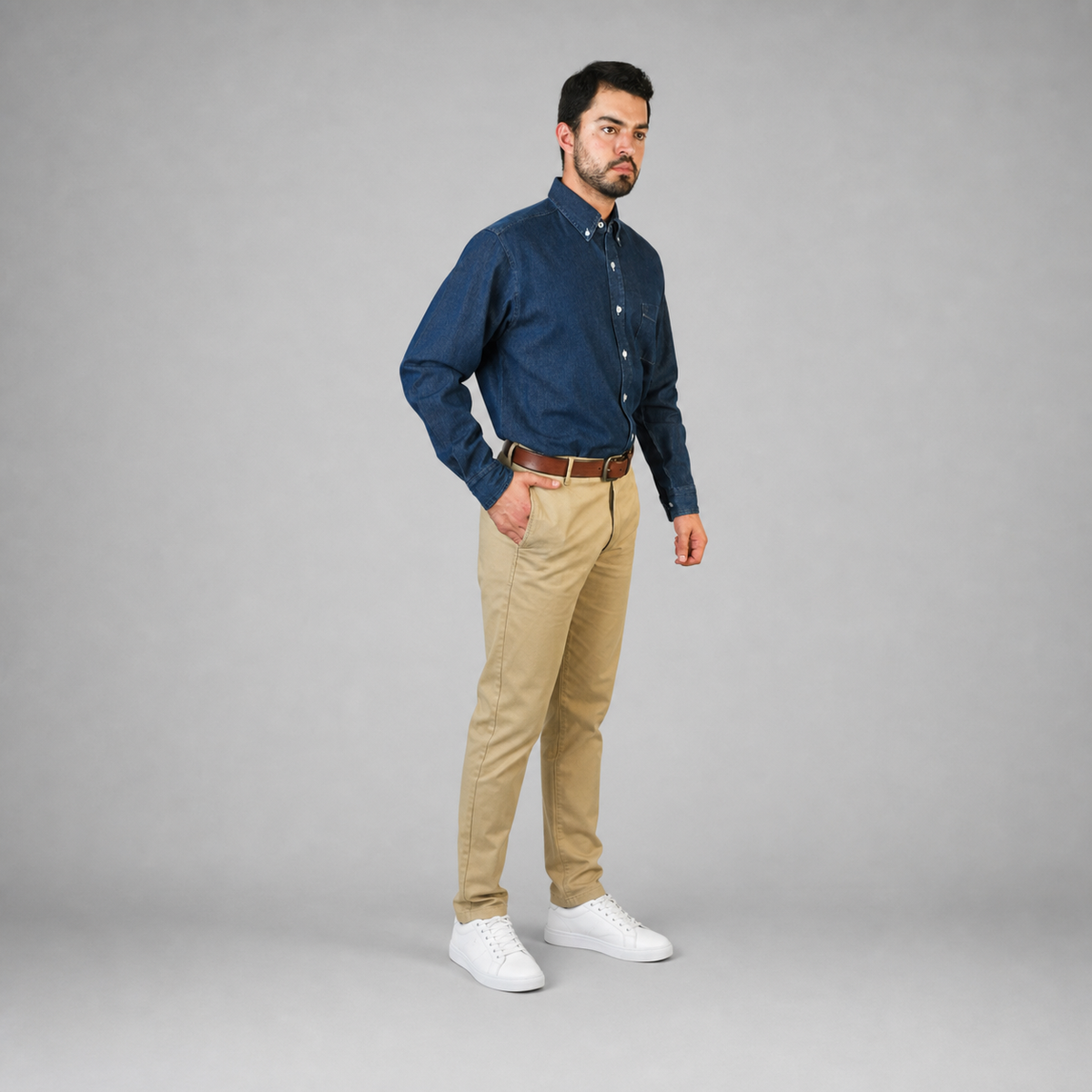 Camisa Mezclilla Stone Wash A0085