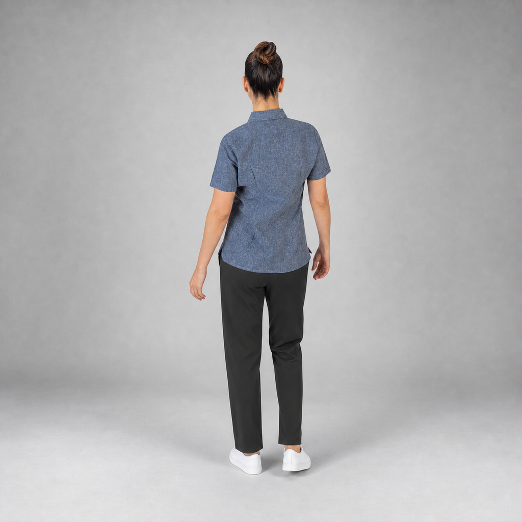 Blusa Lino Uniforme Marino B0170