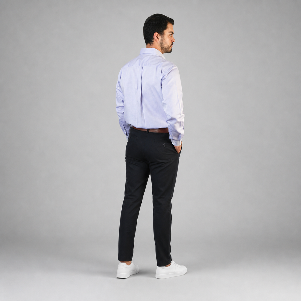Camisa Oxford Pin Point Lila A0065