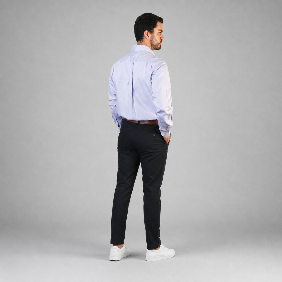Camisa Oxford Pin Point Lila A0065