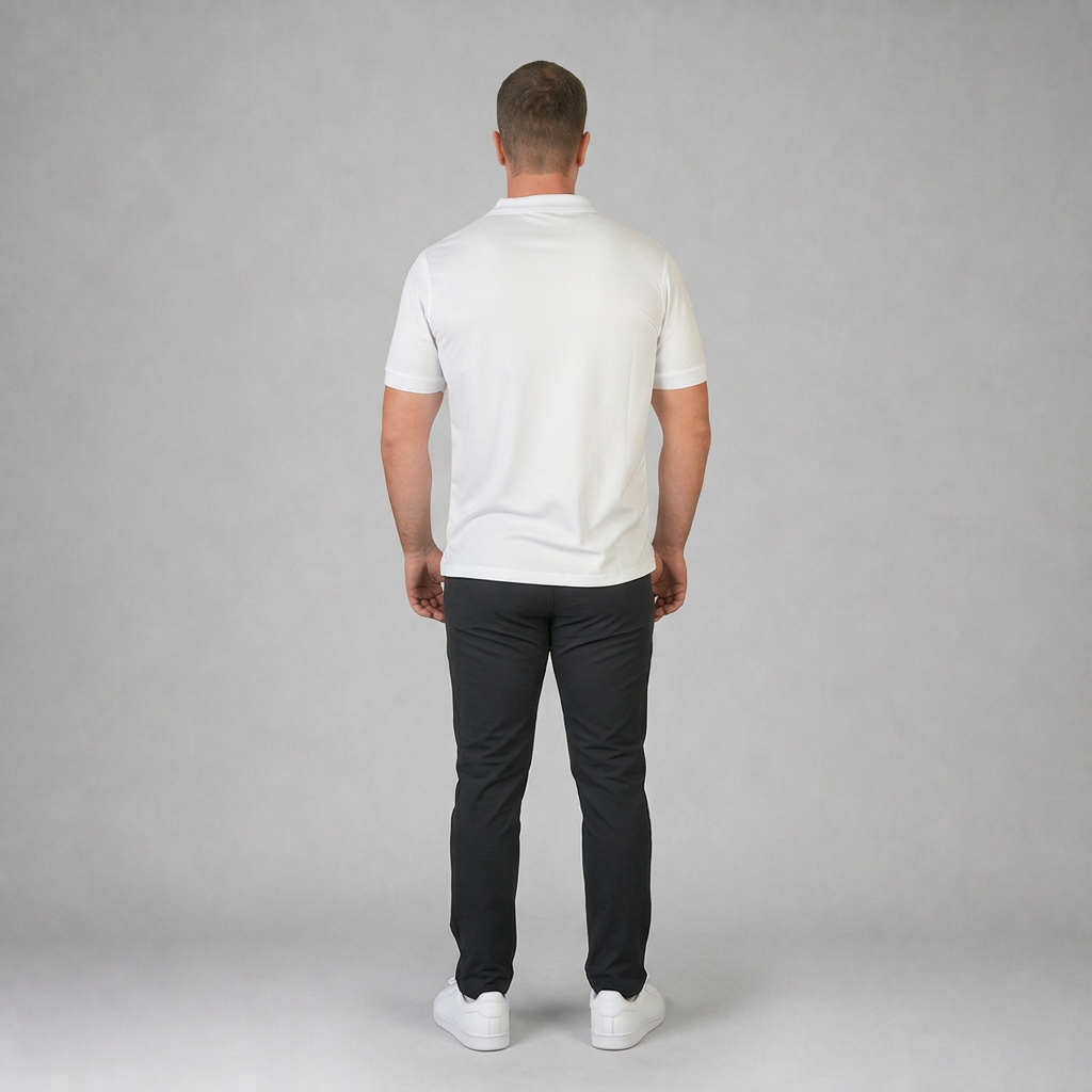 Polo Playera Polo Caballero Dry Fit Blanco A1770