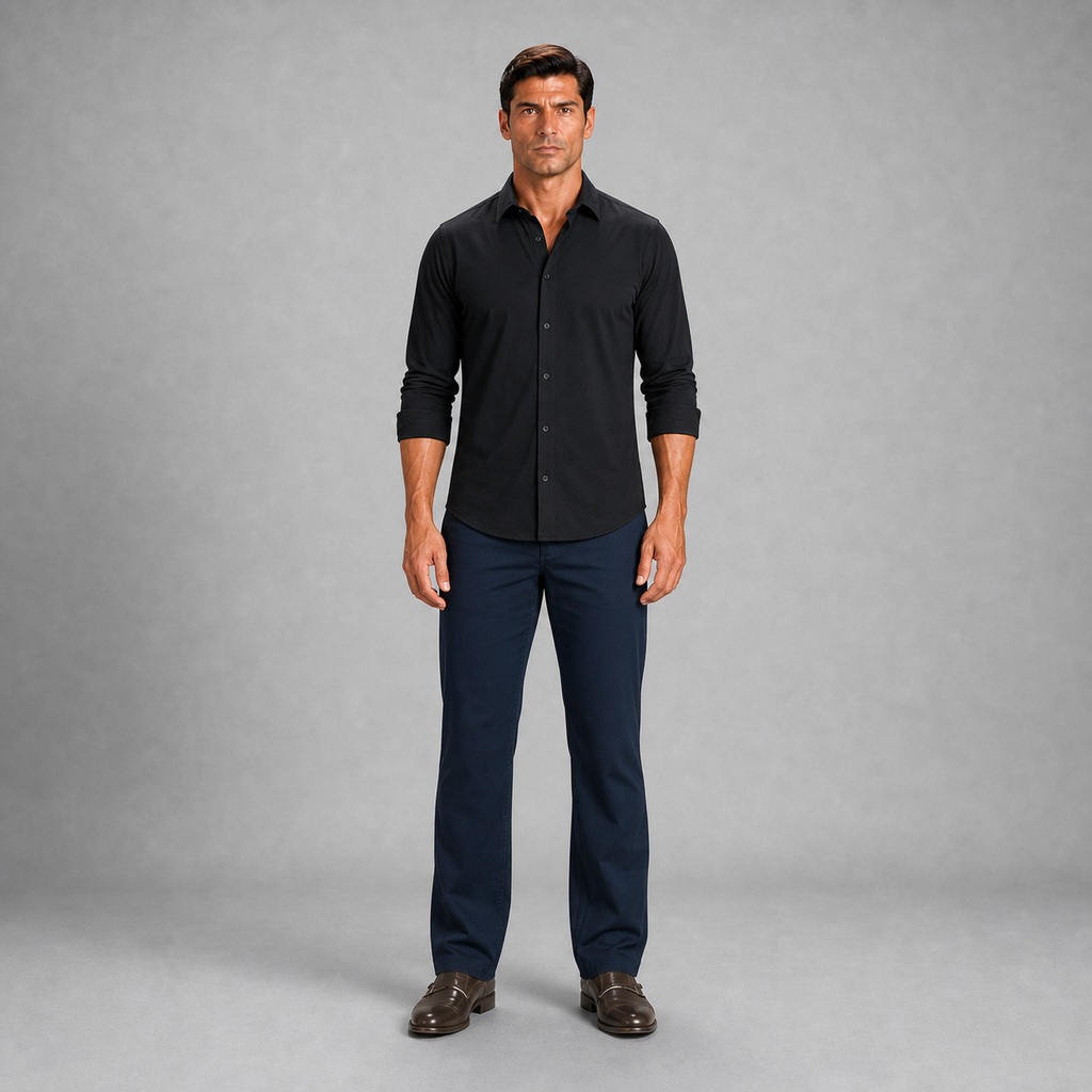 Pantalon S/p Gab. Premium Marino A0600