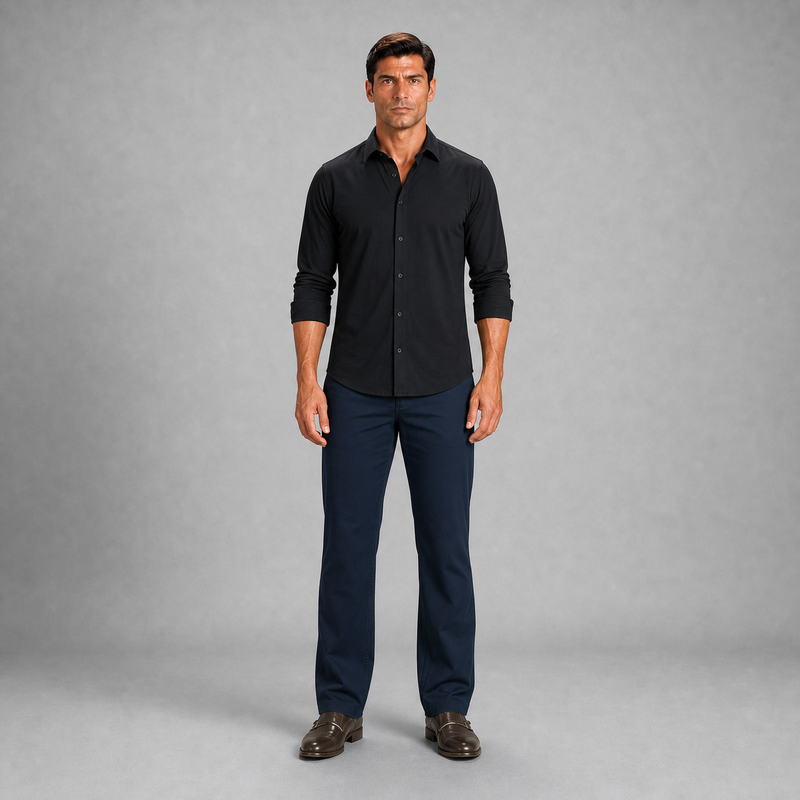 Pantalon S/p Gab. Premium Marino A0600