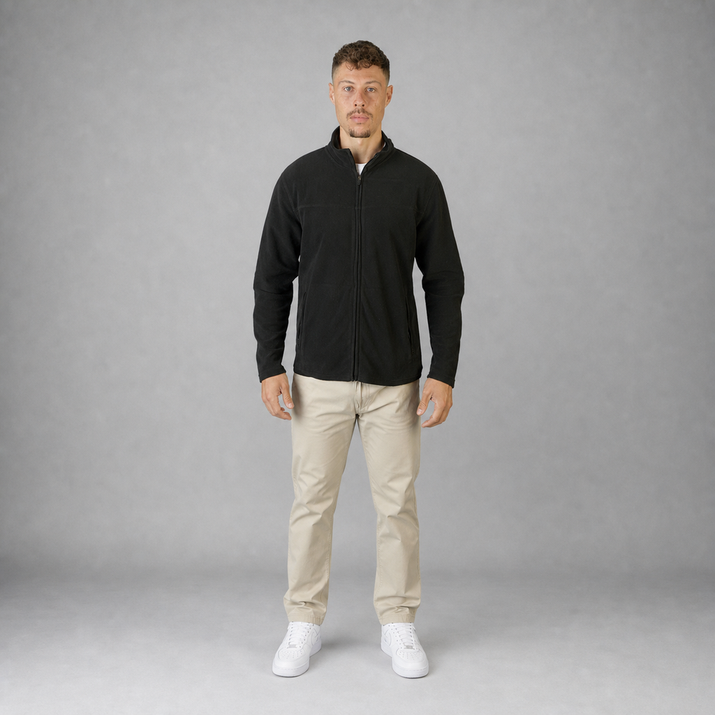 Chamarra Polar Fleece Negro A2075