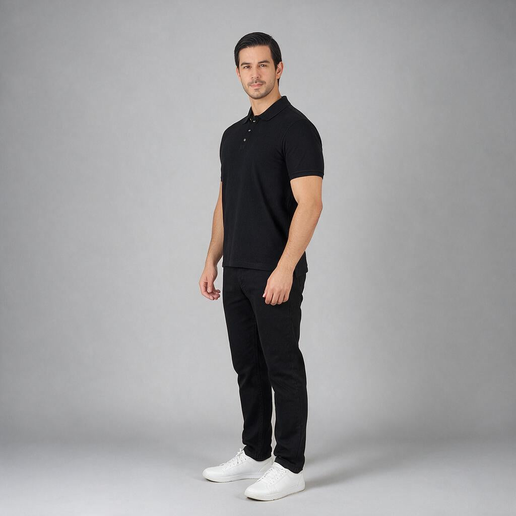Polo Basic Negro A1660