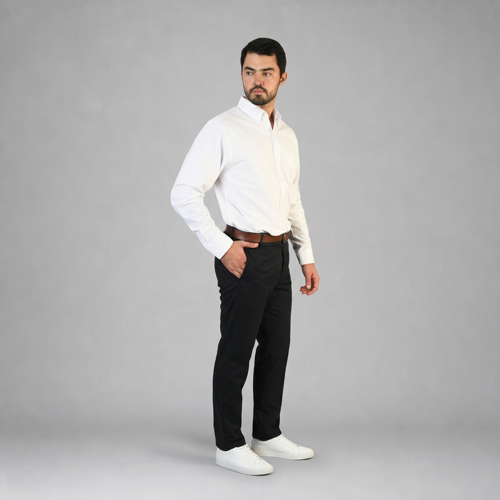 Camisa Oxford Blanco A0055