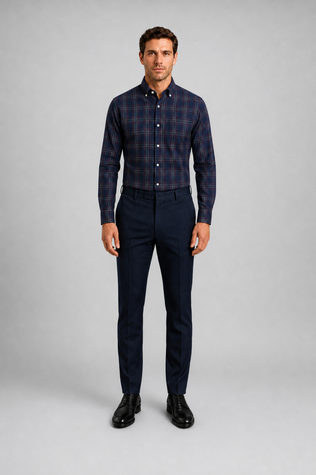 Camisa Scotland 3420 Marino C2366