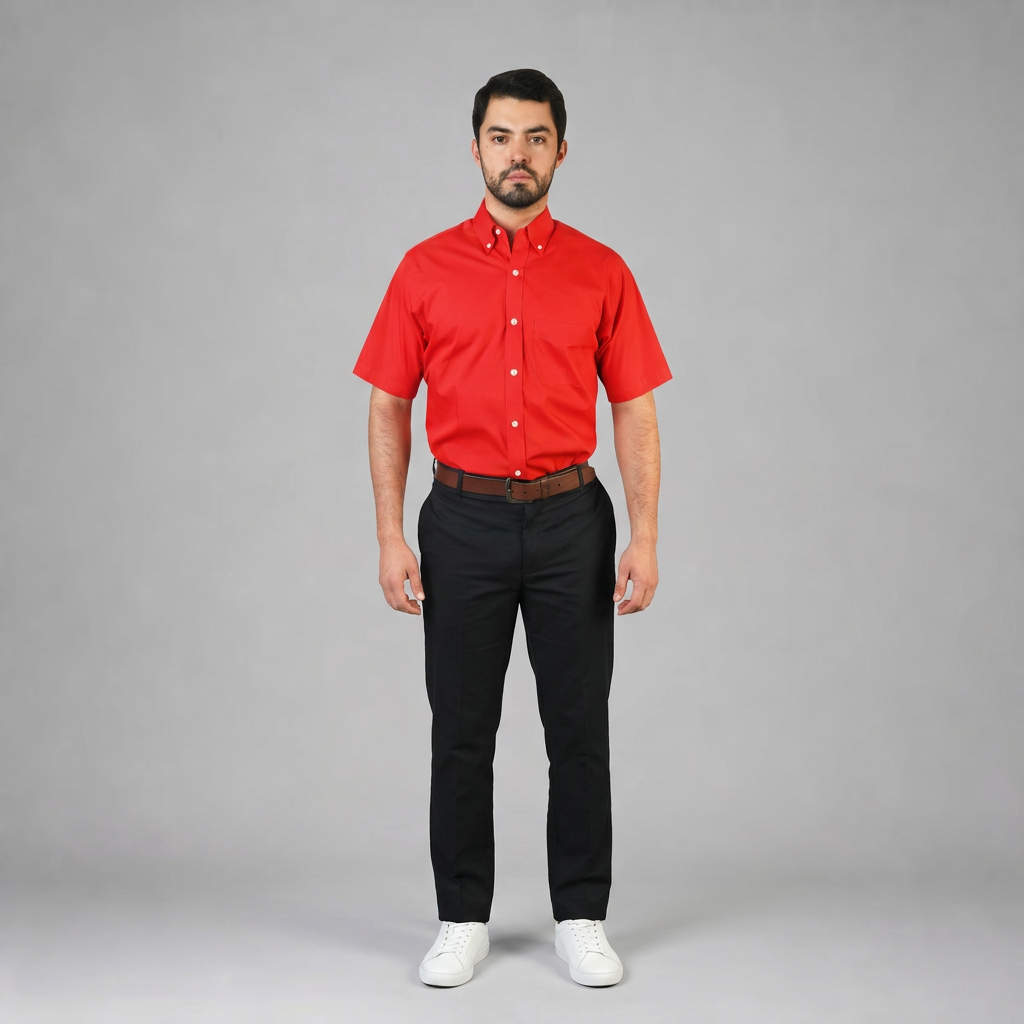 Camisa Popelina Elite Rojo A0030