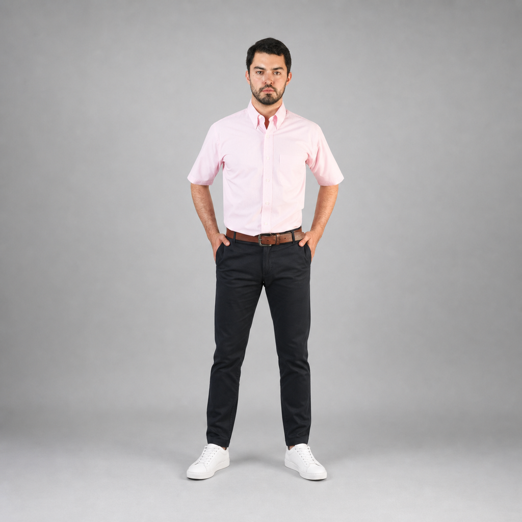 Camisa Oxford Rosa A0050
