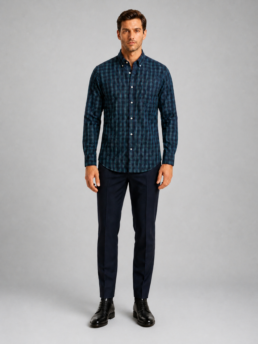 Camisa Scotland 3410 Marino C2368