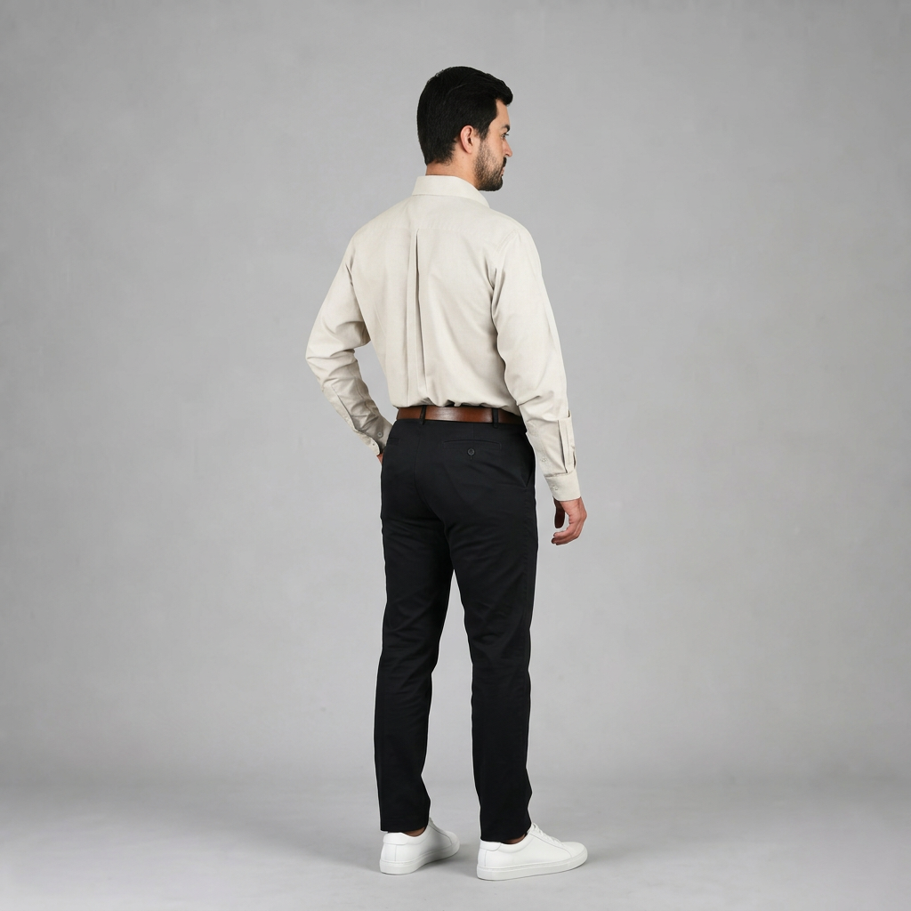 Camisa Oxford Ingles Beige A0205