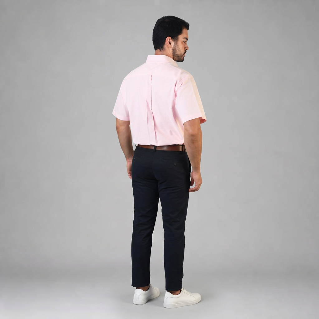 Camisa Oxford Ingles Rosa A0200