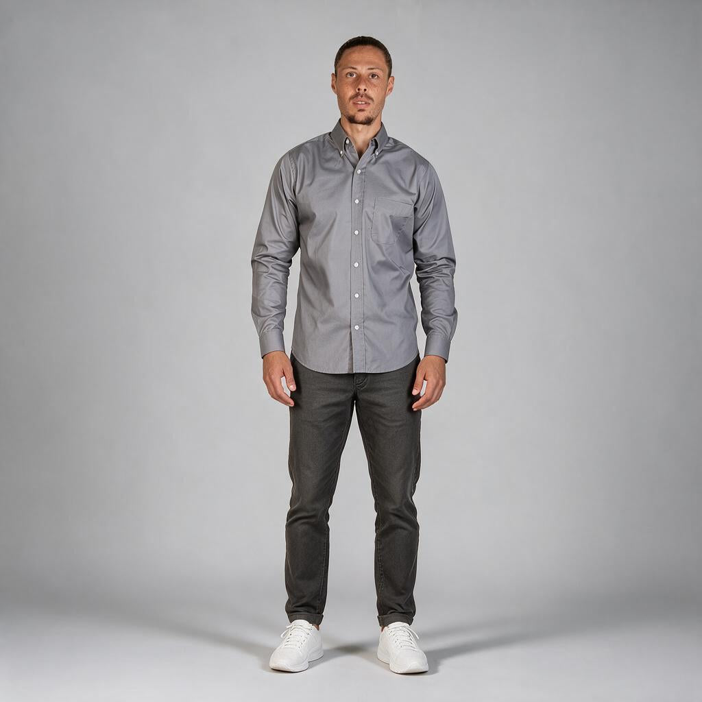 Camisa Florencia Gris A0115
