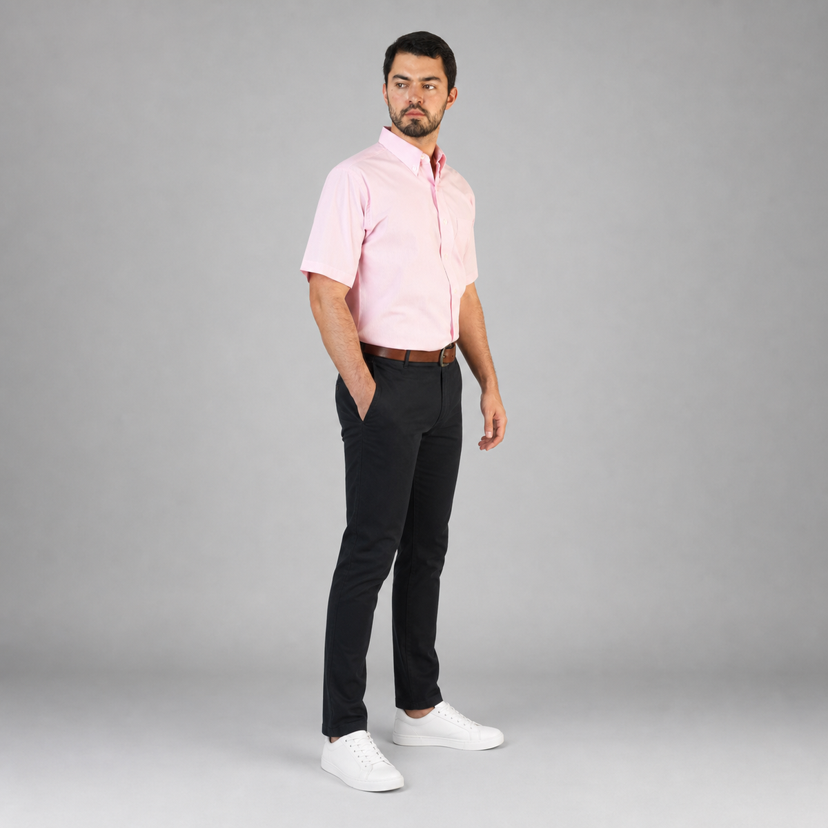 Camisa Oxford Rosa A0050