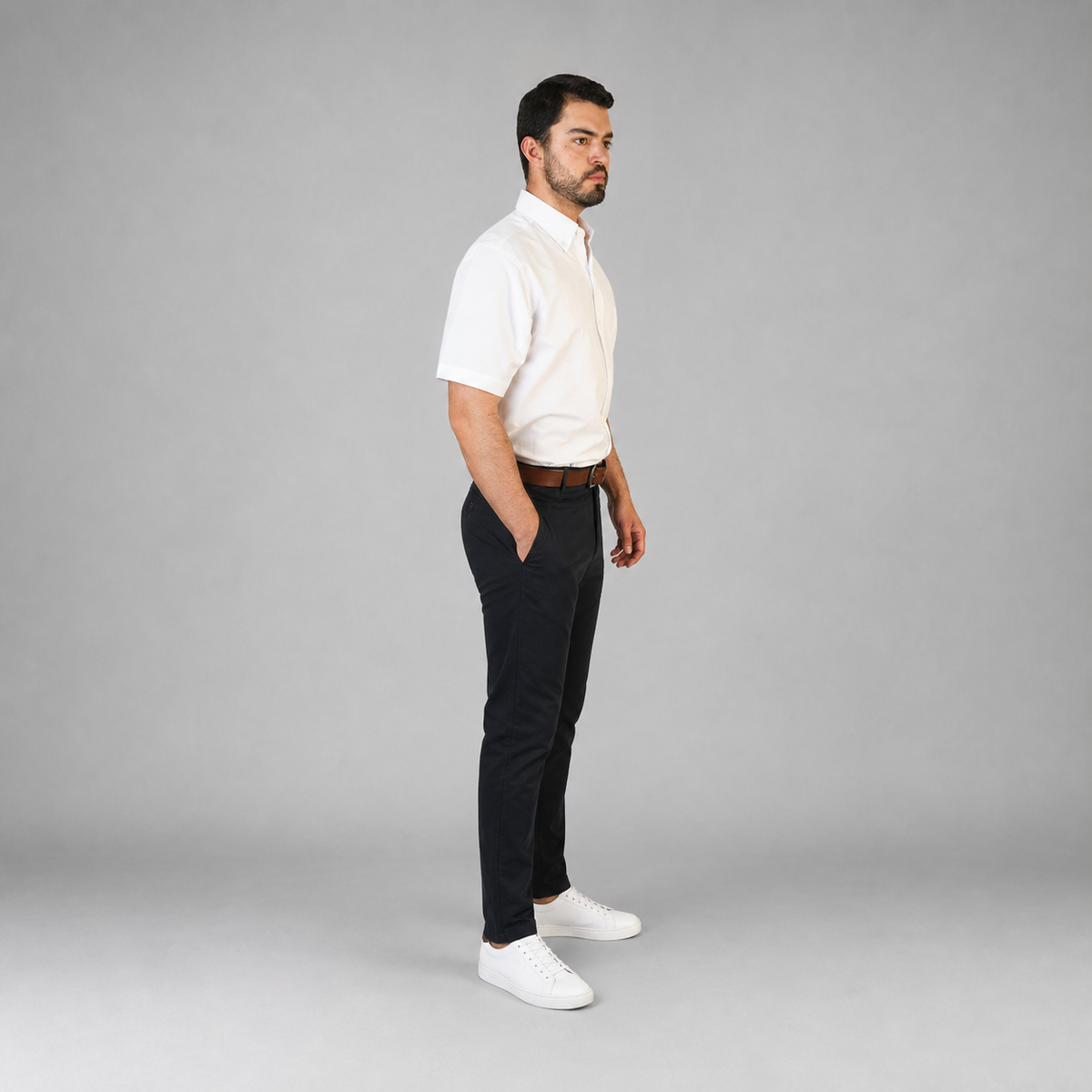 Camisa Oxford Ingles Blanco A0200