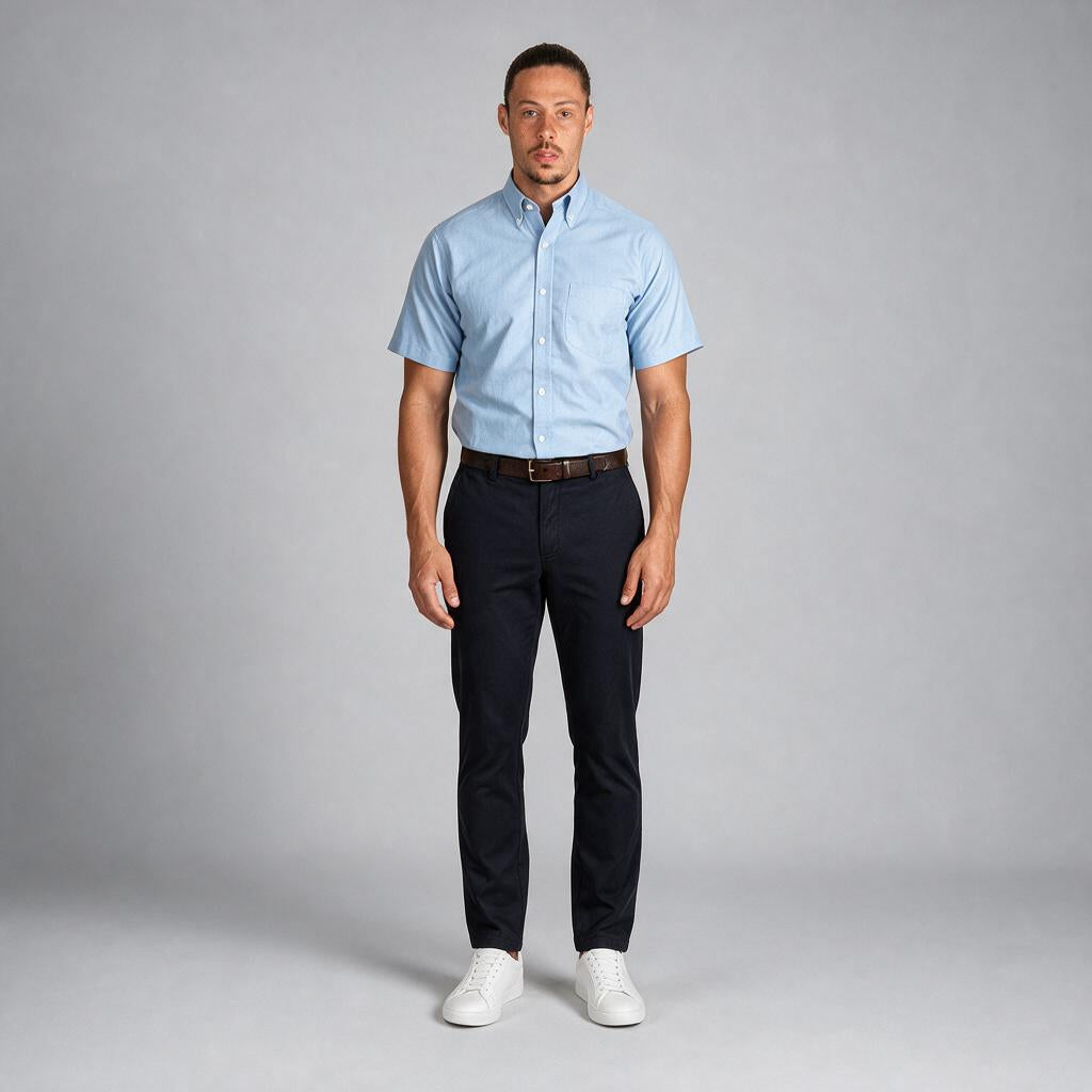 Camisa Oxford Italiano Cielo A0070
