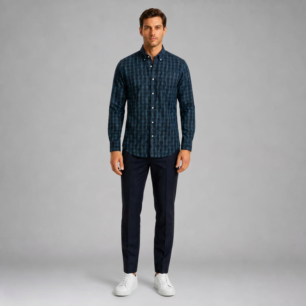 Camisa Scotland 3410 Marino C2368