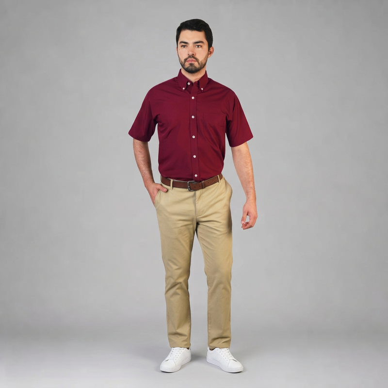 Camisa Popelina Elite Tinto A0030