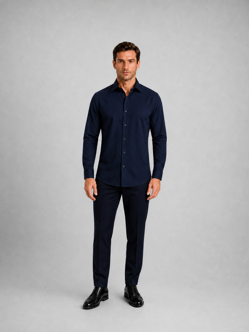Camisa Shaken Marino C2341