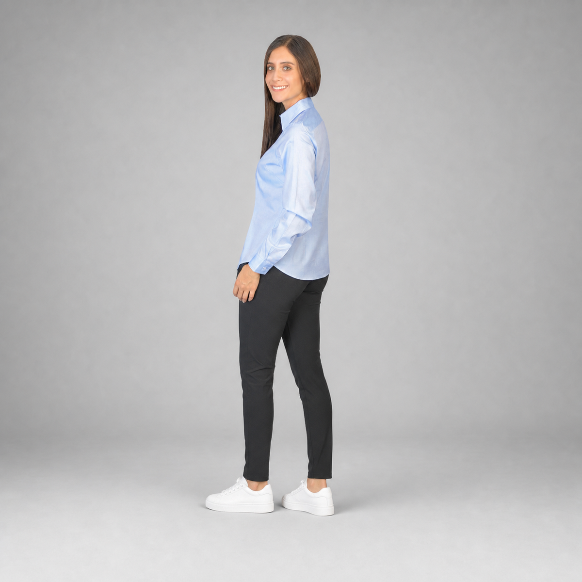 Blusa Oxford Italiano Cielo B0075
