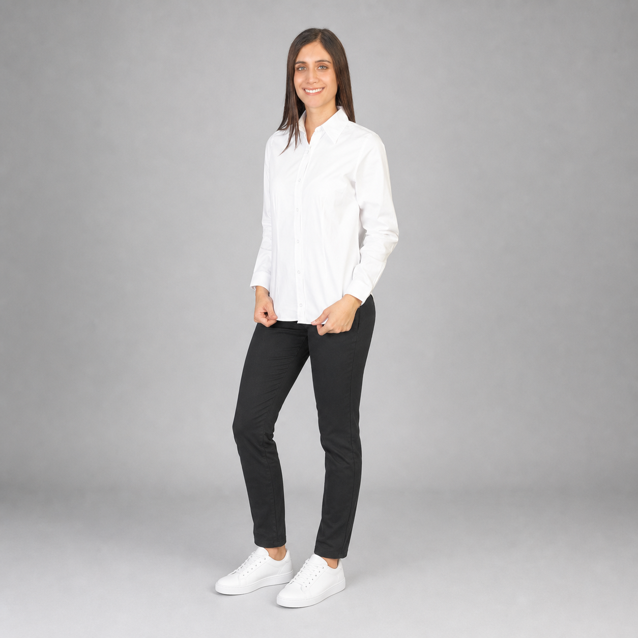 Blusa Oxford Ingles Blanco B0205