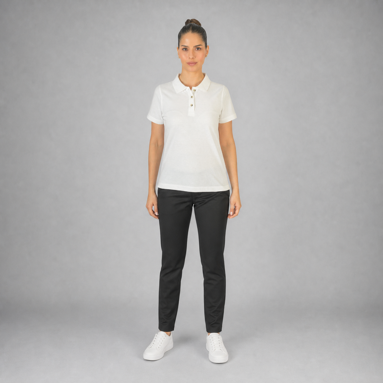 Polo Basic Blanco B1660