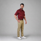 Camisa Florencia Tinto A0110