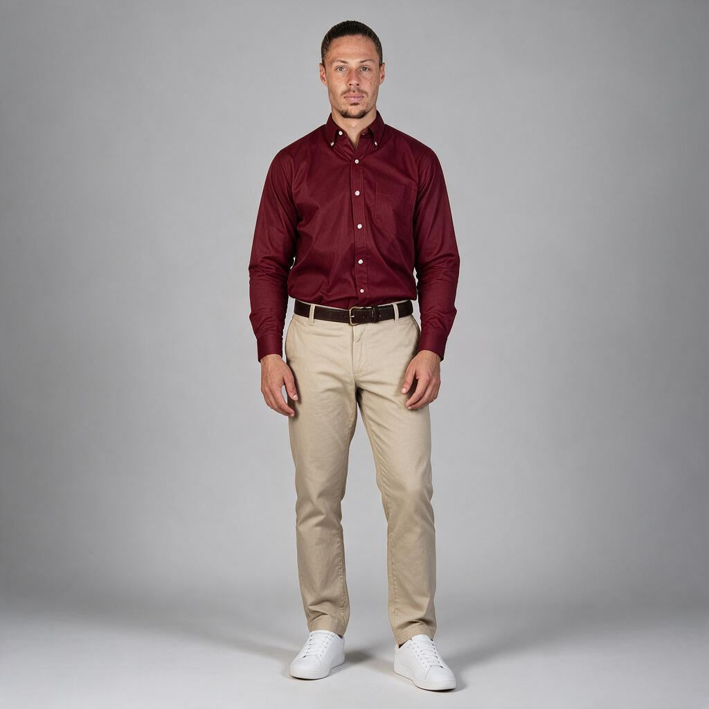 Camisa Florencia Tinto A0115