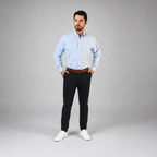 Camisa Oxford Ingles Cielo A0205