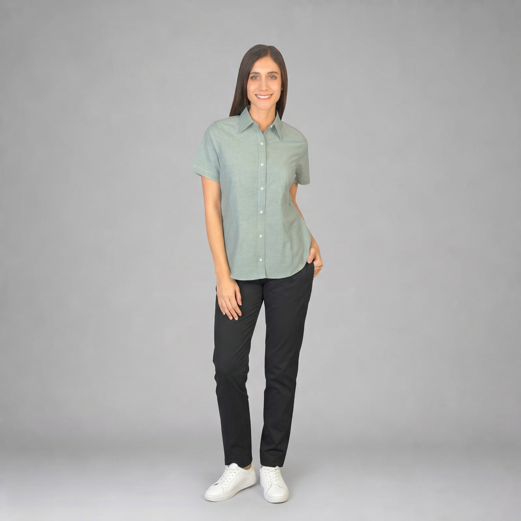 Blusa Oxford Ingles Pasto B0205