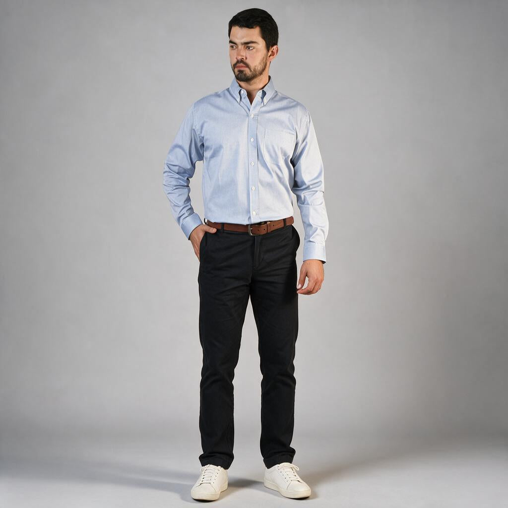 Camisa Oxford Pin Point Francia A0065