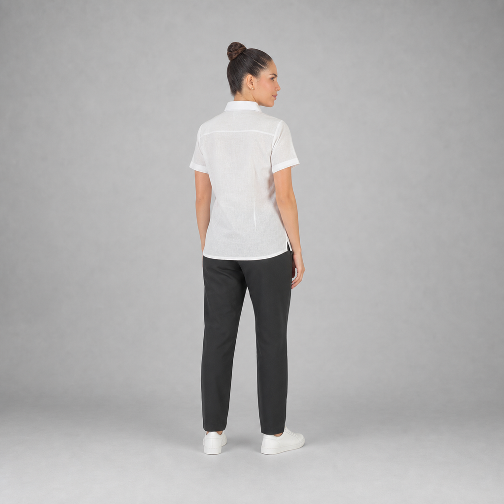 Blusa Lino Uniforme Blanco B0170