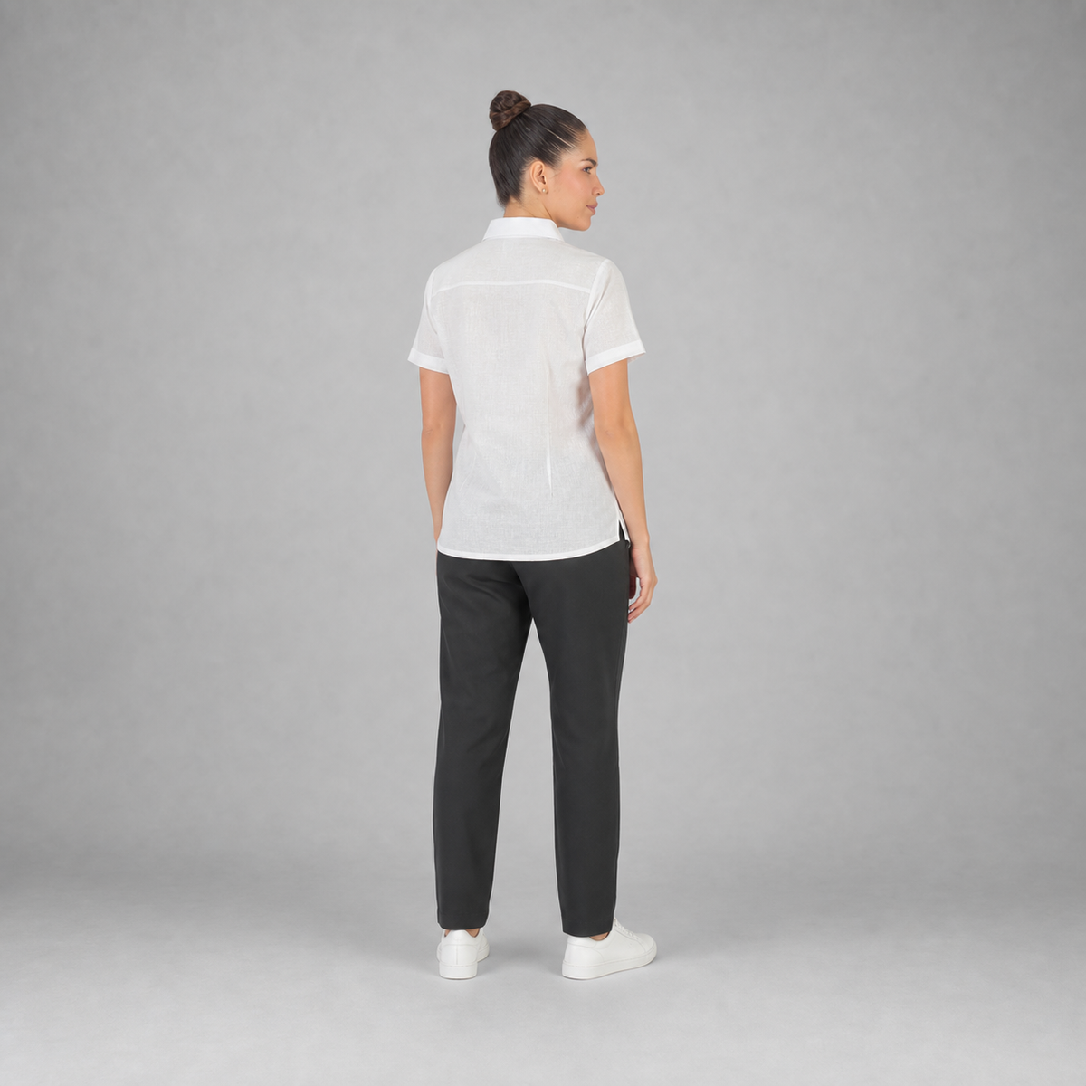 Blusa Lino Uniforme Blanco B0170