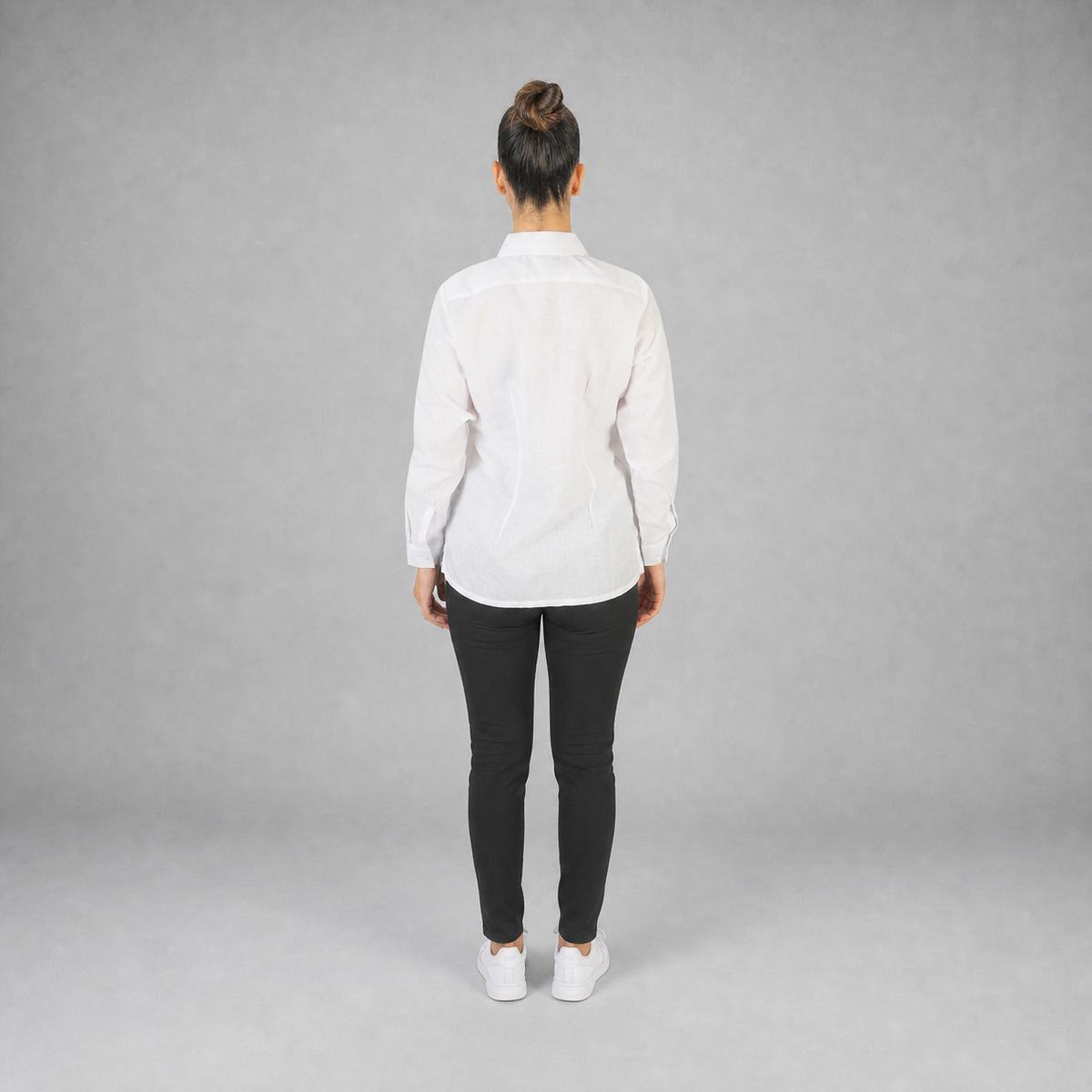 Blusa Lino Uniforme Blanco B0175