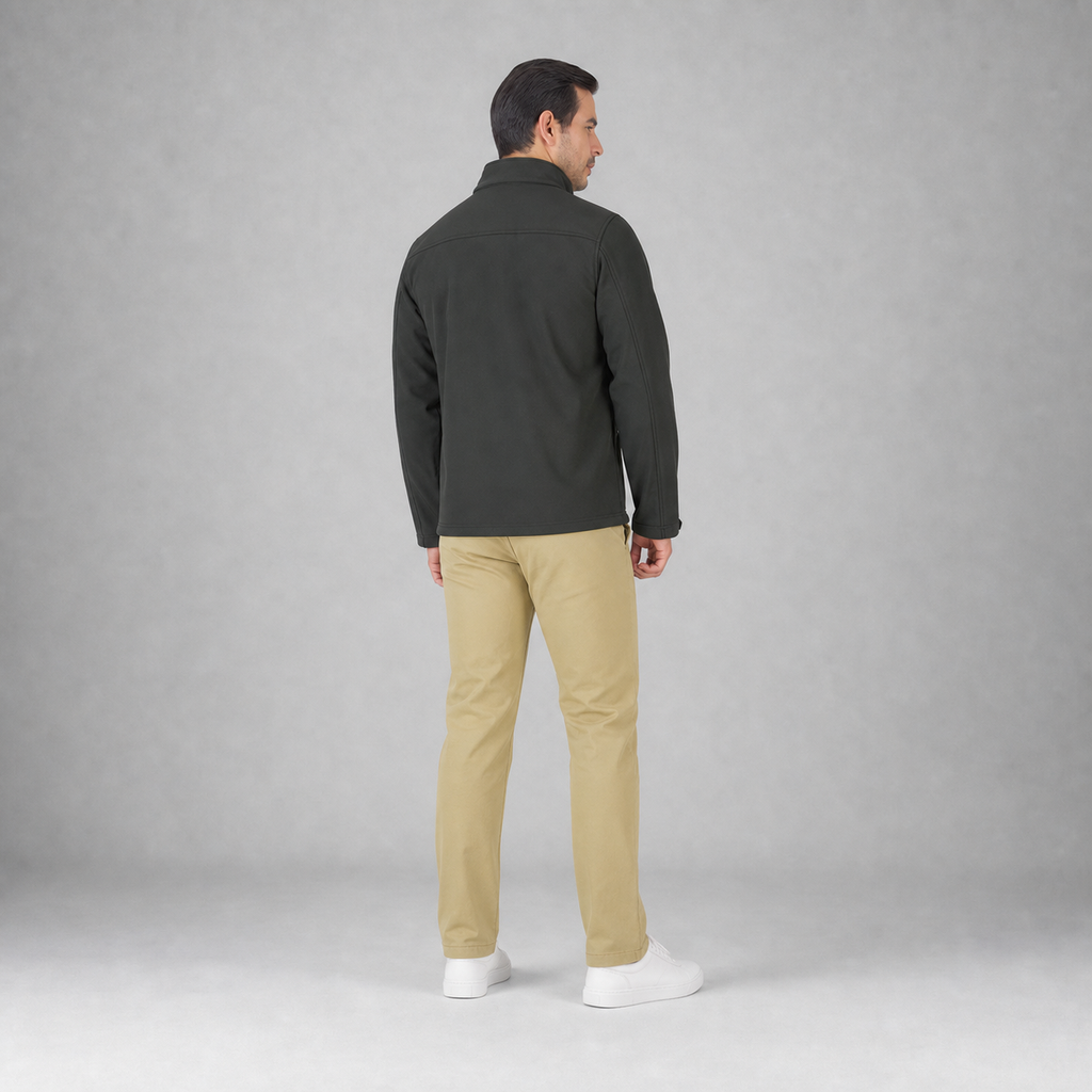 Chamarra Caballero Shell Rib Negro A1765