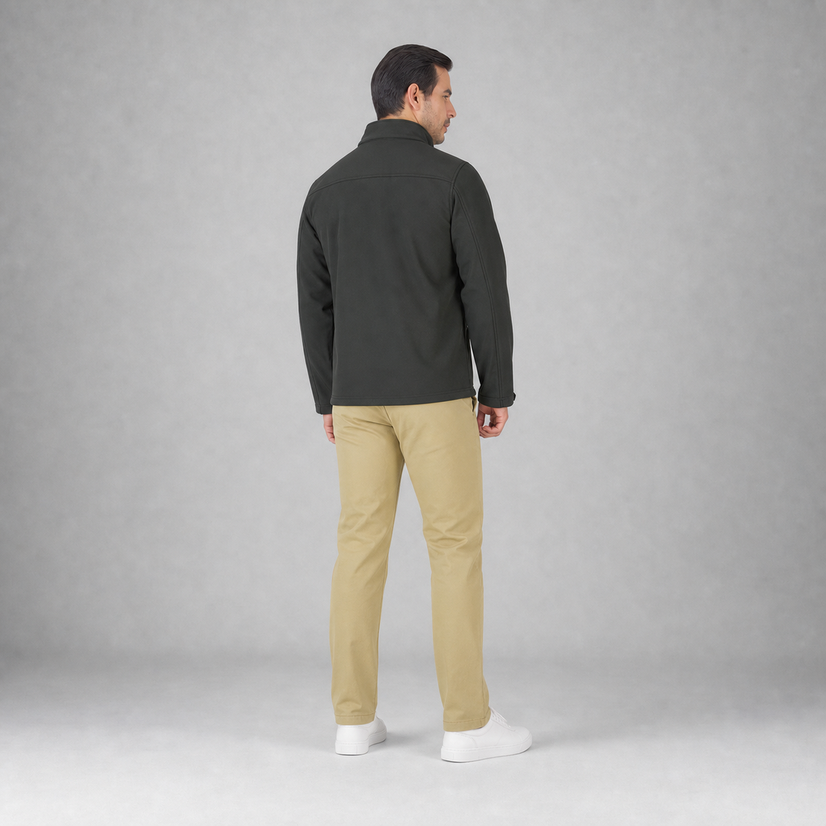 Chamarra Caballero Shell Rib Negro A1765