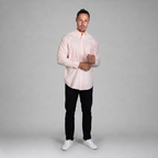 Camisa Oxford Italiano Rosa A0075