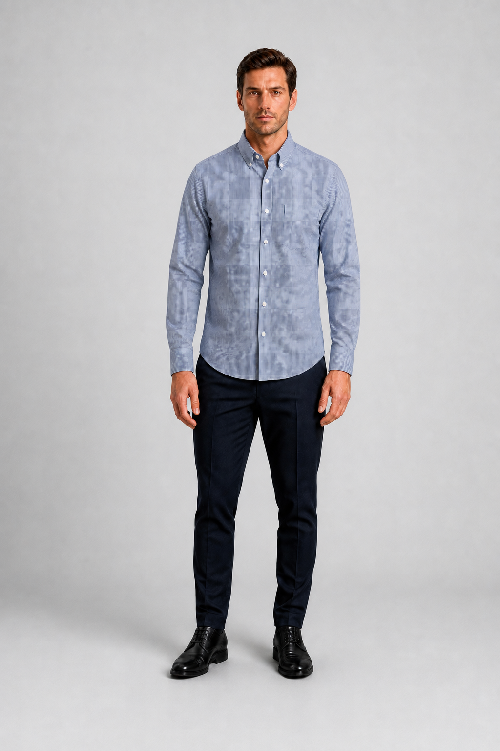 Camisa Basic 2306 Azul C2357