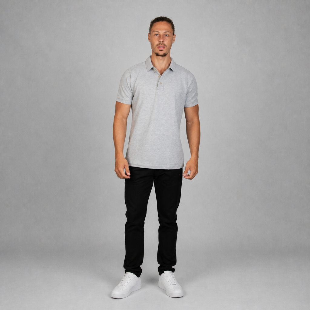 Polo Jaspe Oscuro A0400