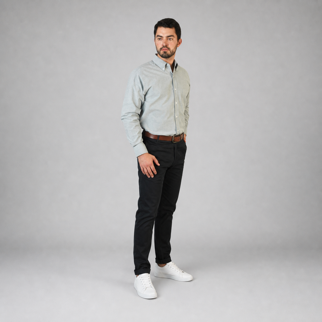 Camisa Oxford Ingles Pasto A0205