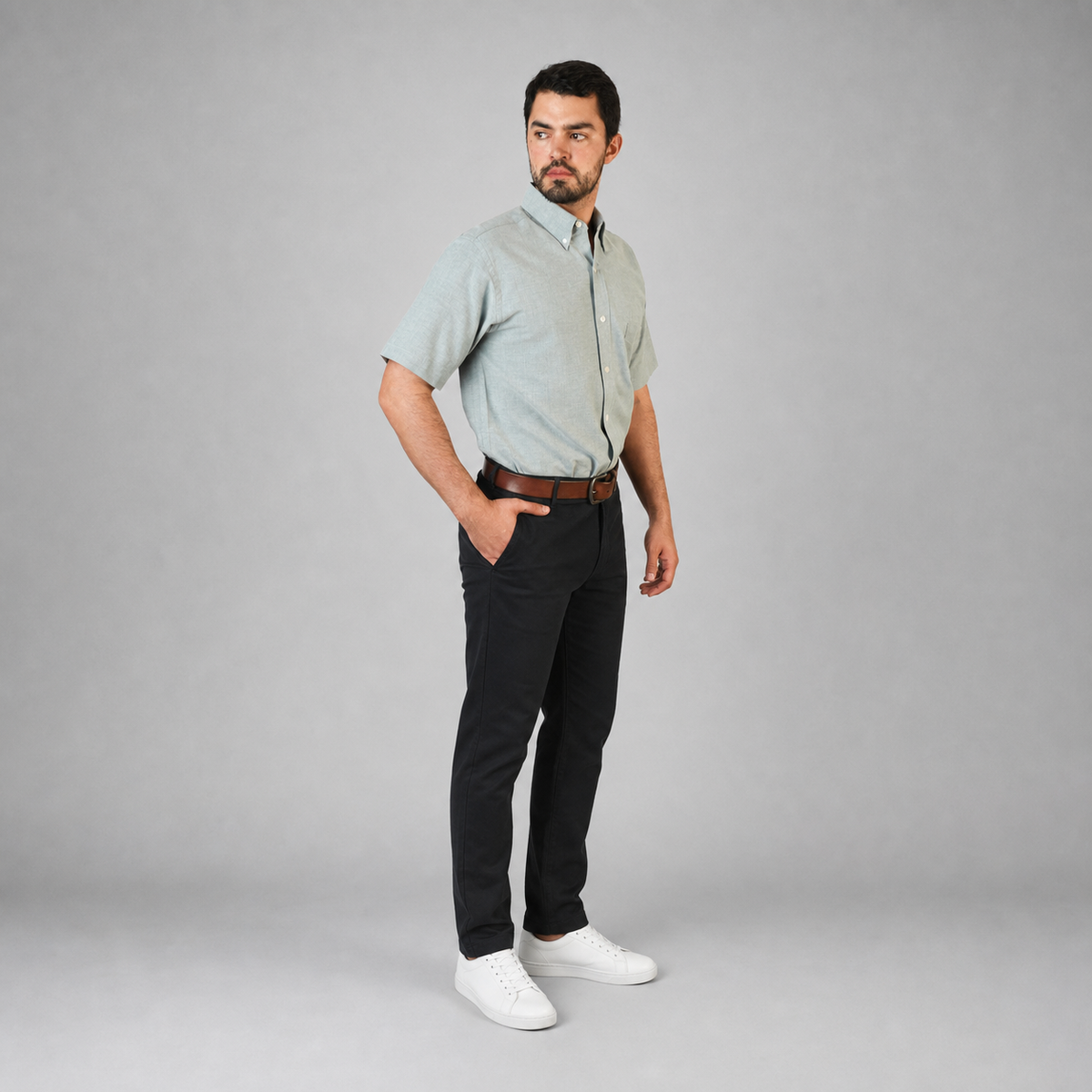 Camisa Oxford Ingles Pasto A0200