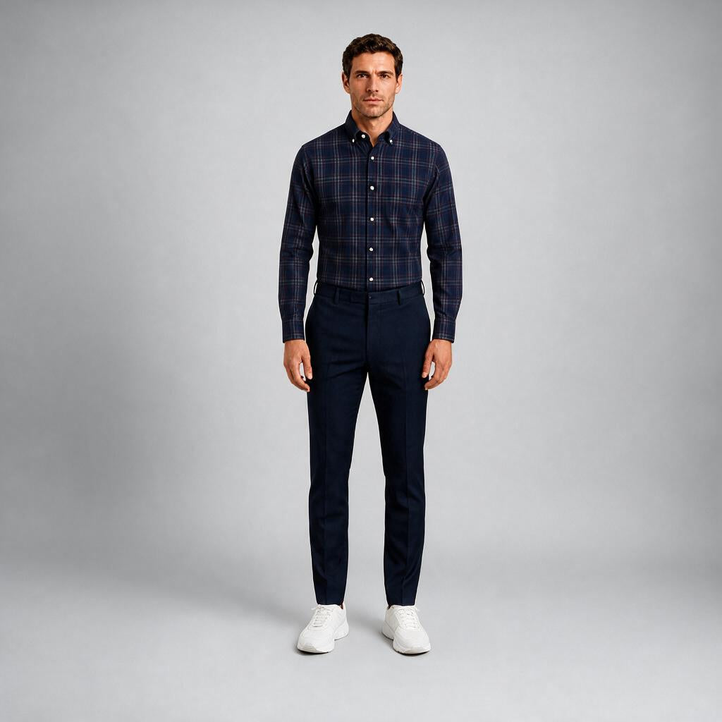 Camisa Scotland 3420 Marino C2366