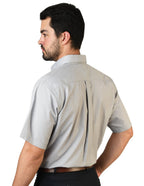 CAMISA SORRENTO GRIS MANGA CORTA