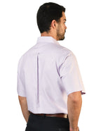 CAMISA OXFORD LILA MANGA CORTA